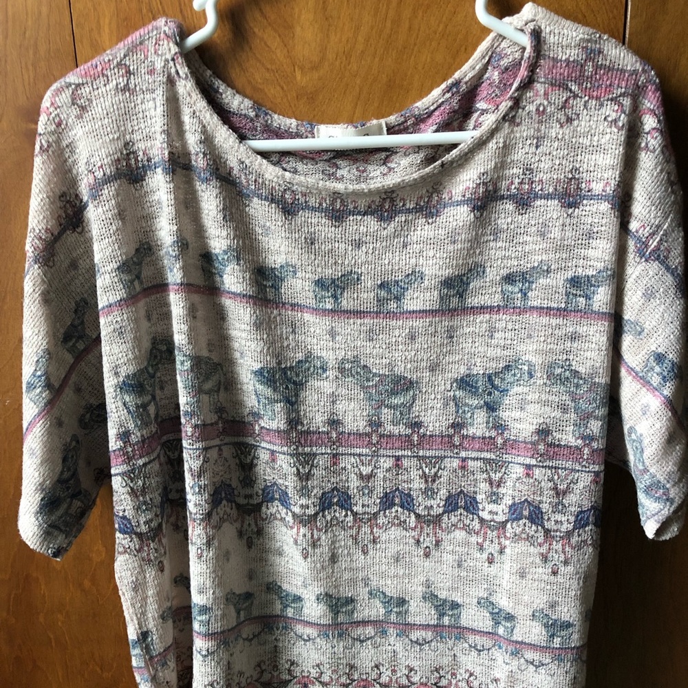 Elephant Boho Top